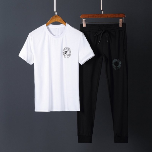 Cheap Chrome Hearts Tracksuits Short Sleeved O-Neck For Men #780287 ...