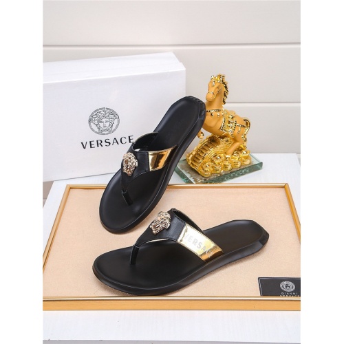 Cheap Versace Slippers For Men #783947 Replica Wholesale [$720.00 USD] [ITEM#783947] on Replica Versace Slippers