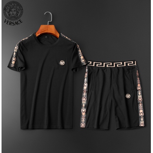 Cheap Versace Tracksuits Short Sleeved For Men #784060 Replica Wholesale [$64.00 USD] [ITEM#784060] on Replica Versace Tracksuits