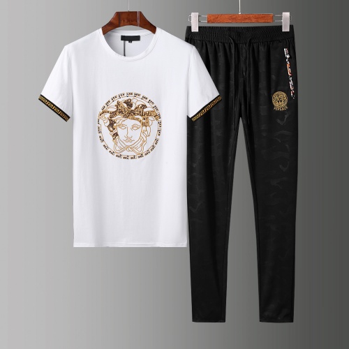 Cheap Versace Tracksuits Short Sleeved For Men #784076 Replica Wholesale [$68.00 USD] [ITEM#784076] on Replica Versace Tracksuits