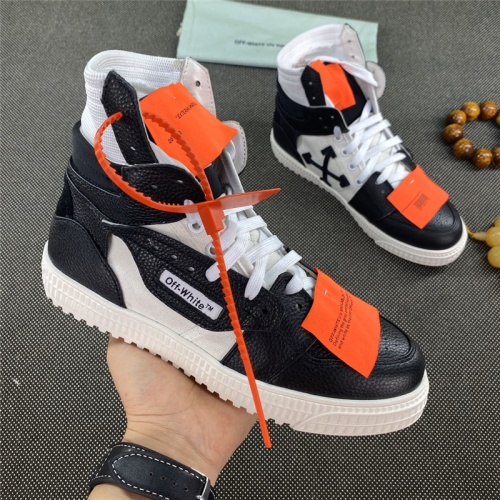 Cheap Off-White High Tops Shoes For Men #785534 Replica Wholesale [$118.00 USD] [ITEM#785534] on Replica Off-White High Tops Shoes