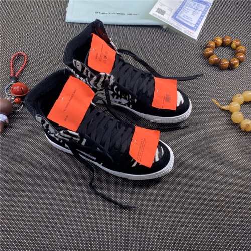 Cheap Off-White High Tops Shoes For Men #785537 Replica Wholesale [$118.00 USD] [ITEM#785537] on Replica Off-White High Tops Shoes