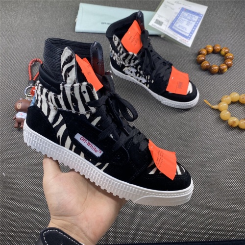 Cheap Off-White High Tops Shoes For Women #785539 Replica Wholesale [$115.00 USD] [ITEM#785539] on Replica Off-White High Tops Shoes
