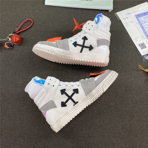 Cheap Off-White High Tops Shoes For Women #785543 Replica Wholesale [$115.00 USD] [ITEM#785543] on Replica Off-White High Tops Shoes