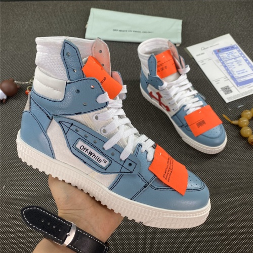 Cheap Off-White High Tops Shoes For Women #785544 Replica Wholesale [$115.00 USD] [ITEM#785544] on Replica Off-White High Tops Shoes
