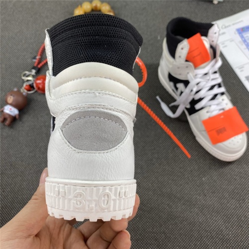 Cheap Off-White High Tops Shoes For Men #785549 Replica Wholesale [$118.00 USD] [ITEM#785549] on Replica Off-White High Tops Shoes