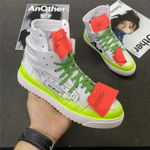 Cheap Off-White High Tops Shoes For Women #785552 Replica Wholesale [$115.00 USD] [ITEM#785552] on Replica Off-White High Tops Shoes