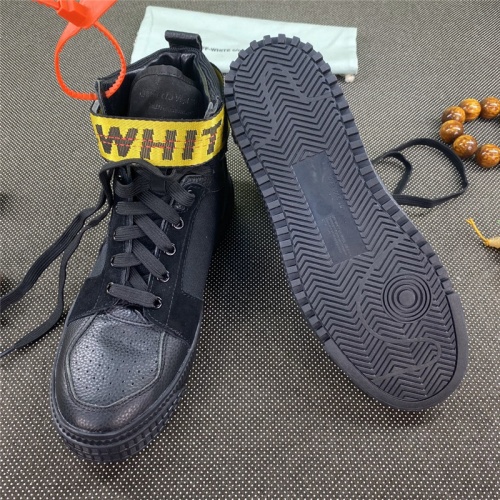 Cheap Off-White High Tops Shoes For Women #785555 Replica Wholesale [$115.00 USD] [ITEM#785555] on Replica Off-White High Tops Shoes