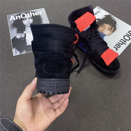 Cheap Off-White High Tops Shoes For Women #785556 Replica Wholesale [$115.00 USD] [ITEM#785556] on Replica Off-White High Tops Shoes