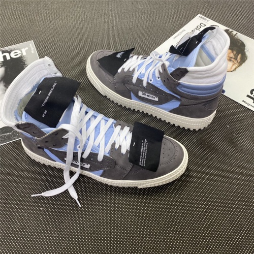 Cheap Off-White High Tops Shoes For Women #785562 Replica Wholesale [$115.00 USD] [ITEM#785562] on Replica Off-White High Tops Shoes