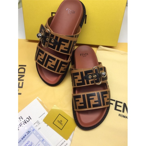 Cheap Fendi Slippers For Men #786546 Replica Wholesale [$65.00 USD] [ITEM#786546] on Replica Fendi Slippers