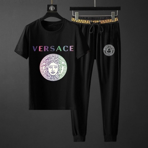 Cheap Versace Tracksuits Short Sleeved For Men #789136 Replica Wholesale [$68.00 USD] [ITEM#789136] on Replica Versace Tracksuits