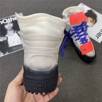 Cheap Off-White High Tops Shoes For Men #785558 Replica Wholesale [$118.00 USD] [ITEM#785558] on Replica Off-White High Tops Shoes