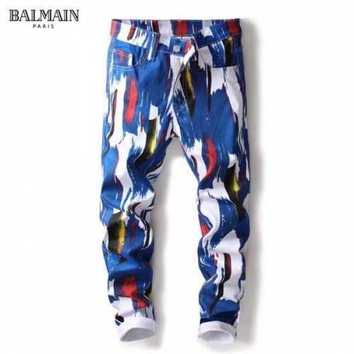 Cheap Balmain Jeans For Men #794786 Replica Wholesale [$54.00 USD] [ITEM#794786] on Replica Balmain Jeans