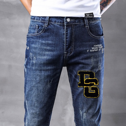 Cheap Dolce &amp; Gabbana D&amp;G Jeans For Men #796098 Replica Wholesale [$45.00 USD] [ITEM#796098] on Replica Dolce &amp; Gabbana D&amp;G Jeans