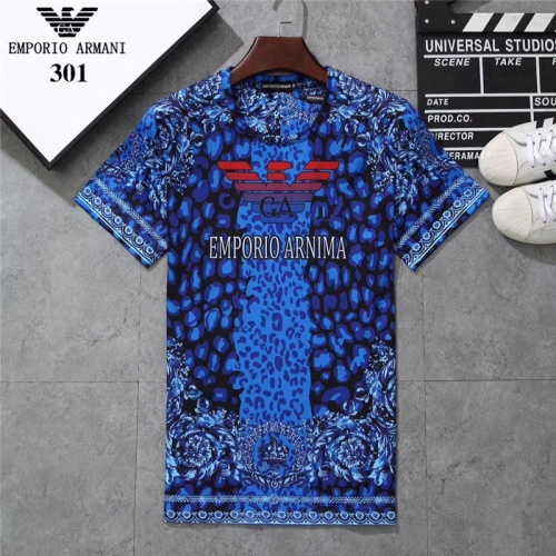 Cheap Armani T-Shirts Short Sleeved For Men #801044 Replica Wholesale [$25.00 USD] [ITEM#801044] on Replica Armani T-Shirts