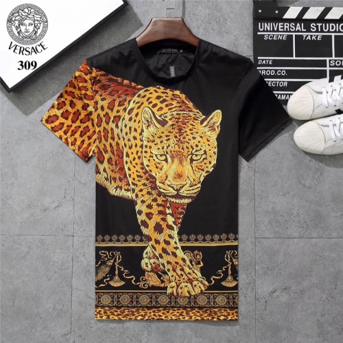 Cheap Versace T-Shirts Short Sleeved For Men #801116 Replica Wholesale [$25.00 USD] [ITEM#801116] on Replica Versace T-Shirts