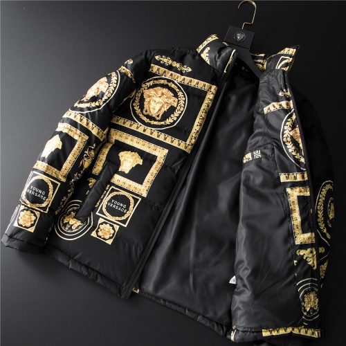 Cheap Versace Down Coat Long Sleeved For Men #804177 Replica Wholesale [$105.00 USD] [ITEM#804177] on Replica Versace Down Coat