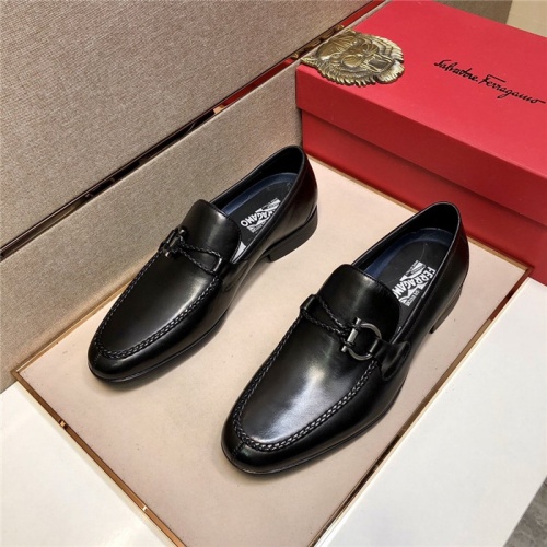 Cheap Salvatore Ferragamo Leather Shoes For Men #807699 Replica Wholesale [$85.00 USD] [ITEM#807699] on Replica Salvatore Ferragamo Leather Shoes