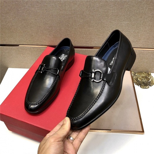 Cheap Salvatore Ferragamo Leather Shoes For Men #807699 Replica Wholesale [$85.00 USD] [ITEM#807699] on Replica Salvatore Ferragamo Leather Shoes