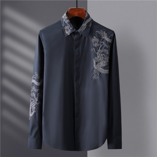 Cheap Dolce &amp; Gabbana D&amp;G Shirts Long Sleeved For Men #809055 Replica Wholesale [$80.00 USD] [ITEM#809055] on Replica Dolce &amp; Gabbana D&amp;G Shirts