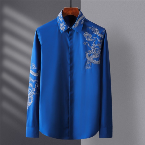 Cheap Dolce &amp; Gabbana D&amp;G Shirts Long Sleeved For Men #809056 Replica Wholesale [$80.00 USD] [ITEM#809056] on Replica Dolce &amp; Gabbana D&amp;G Shirts