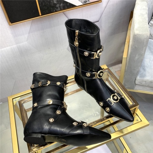 Cheap Versace Boots For Women #811319 Replica Wholesale [$125.00 USD] [ITEM#811319] on Replica Versace Boots