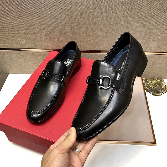 Cheap Ferragamo Salvatore FS Leather Shoes For Men #807699 Replica ...