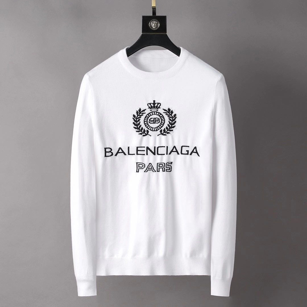 Cheap Balenciaga Sweaters Long Sleeved O-Neck For Men #807763 Replica ...