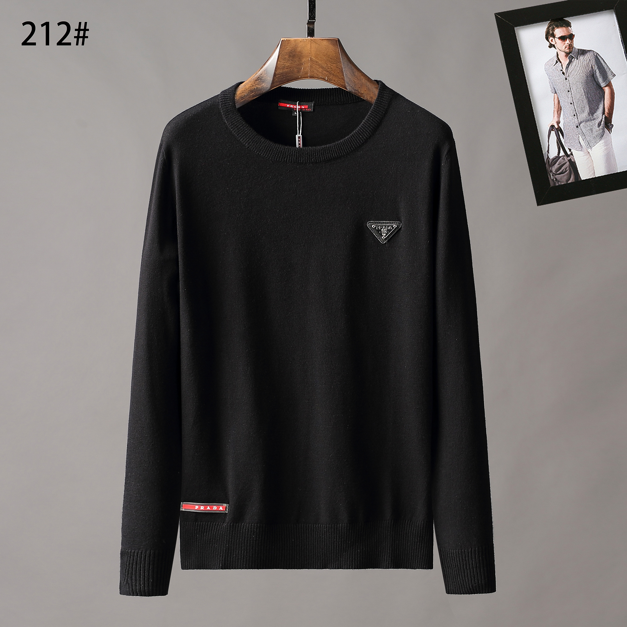 Cheap Prada Sweater Long Sleeved O-Neck For Men #807964 Replica