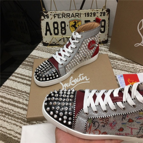 Cheap Christian Louboutin High Tops Shoes For Men #812834 Replica Wholesale [$92.00 USD] [ITEM#812834] on Replica Christian Louboutin High Top Shoes