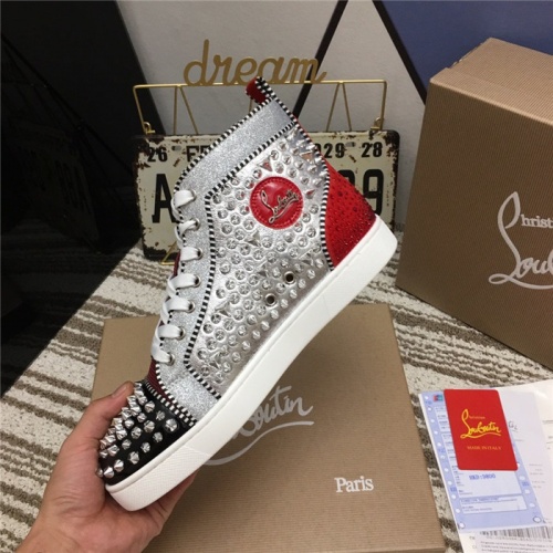 Cheap Christian Louboutin High Tops Shoes For Women #812837 Replica Wholesale [$92.00 USD] [ITEM#812837] on Replica Christian Louboutin High Top Shoes