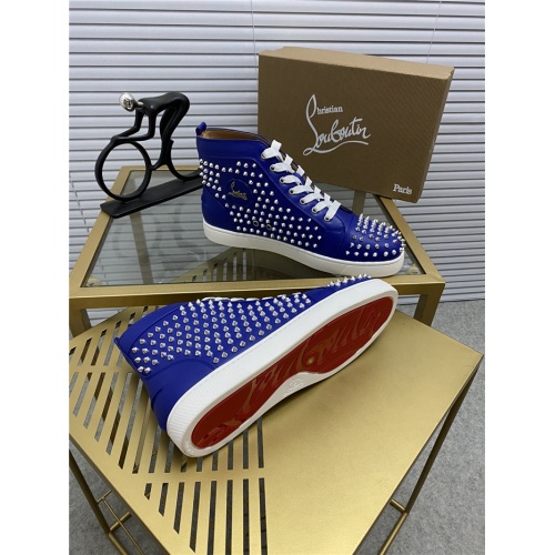Cheap Christian Louboutin High Tops Shoes For Men #812850 Replica Wholesale [$92.00 USD] [ITEM#812850] on Replica Christian Louboutin High Top Shoes