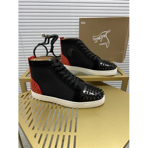 Cheap Christian Louboutin High Tops Shoes For Men #812851 Replica Wholesale [$92.00 USD] [ITEM#812851] on Replica Christian Louboutin High Top Shoes
