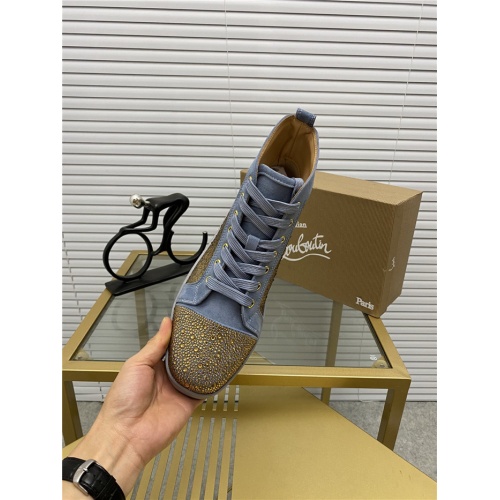 Cheap Christian Louboutin High Tops Shoes For Men #812852 Replica Wholesale [$98.00 USD] [ITEM#812852] on Replica Christian Louboutin High Top Shoes
