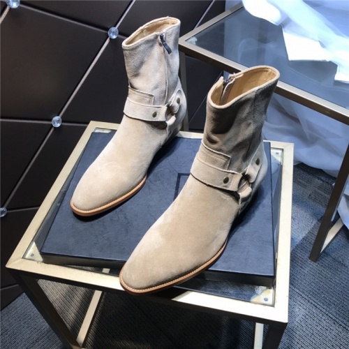 Cheap Yves Saint Laurent Boots For Men #814243 Replica Wholesale [$105.00 USD] [ITEM#814243] on Replica Yves Saint Laurent YSL Boots