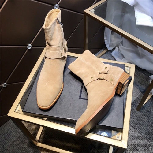 Cheap Yves Saint Laurent Boots For Men #814243 Replica Wholesale [$105.00 USD] [ITEM#814243] on Replica Yves Saint Laurent YSL Boots