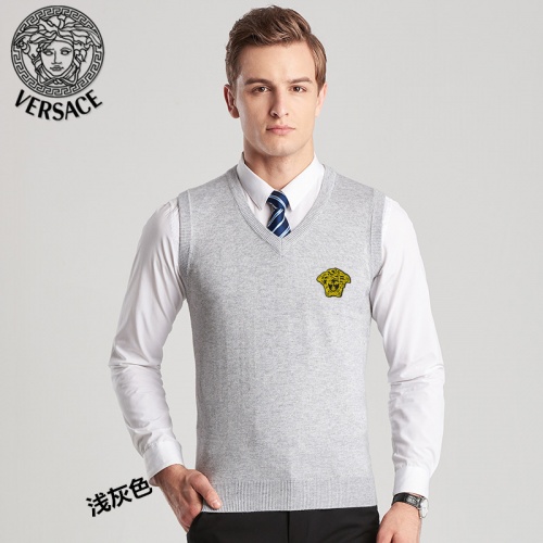 Cheap Versace Sweaters Sleeveless For Men #814404 Replica Wholesale [$38.00 USD] [ITEM#814404] on Replica Versace Sweaters