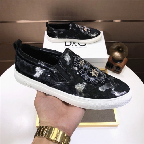 Cheap Dolce &amp; Gabbana D&amp;G Casual Shoes For Men #816713 Replica Wholesale [$80.00 USD] [ITEM#816713] on Replica Dolce &amp; Gabbana D&amp;G Casual Shoes