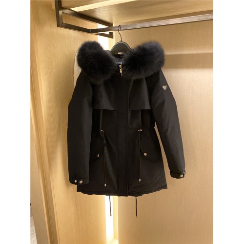 Cheap Prada Down Feather Coat Long Sleeved For Women #818530 Replica Wholesale [$225.00 USD] [ITEM#818530] on Replica Prada Down Feather Coat