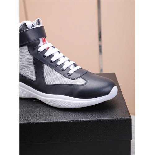 Cheap Prada High Tops Shoes For Men #818580 Replica Wholesale [$85.00 USD] [ITEM#818580] on Replica Prada High Top Shoes