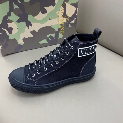 Cheap Valentino High Tops Shoes For Men #818757 Replica Wholesale [$80.00 USD] [ITEM#818757] on Replica Valentino High Tops Shoes