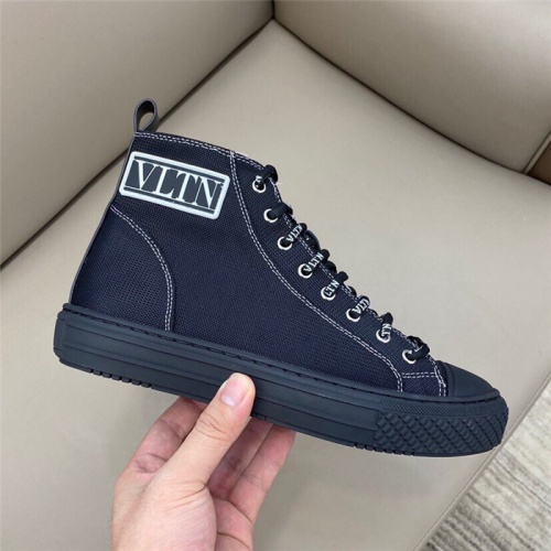 Cheap Valentino High Tops Shoes For Men #818757 Replica Wholesale [$80.00 USD] [ITEM#818757] on Replica Valentino High Tops Shoes