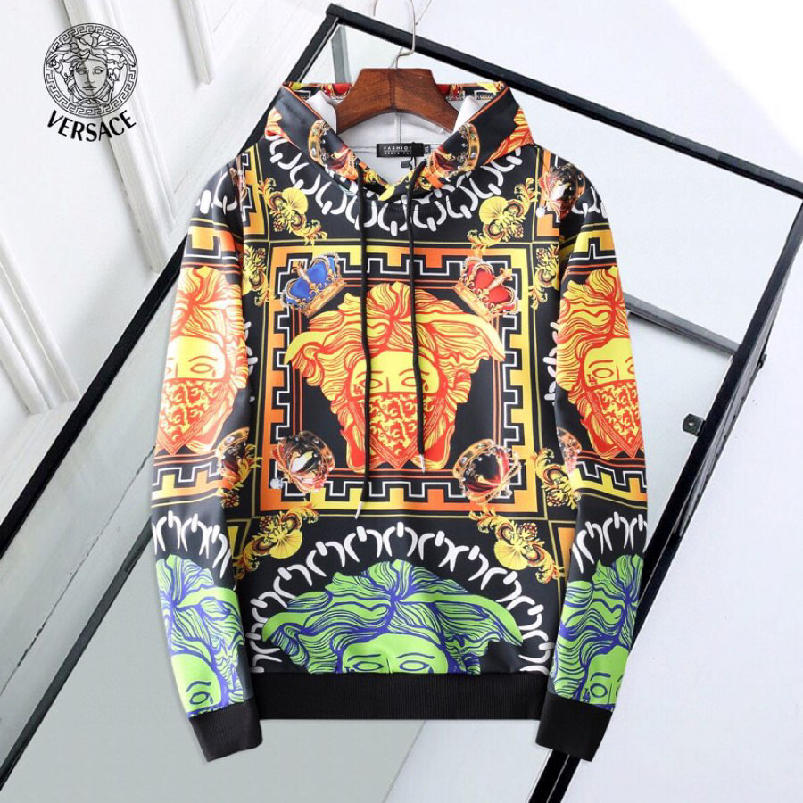 Cheap Versace Hoodies Long Sleeved Hat For Men #814985 Replica ...