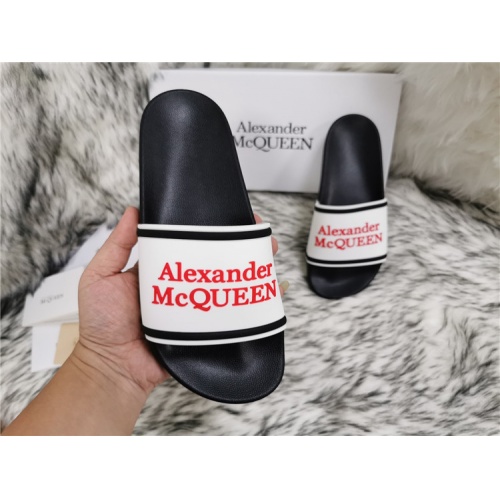 Cheap Alexander McQueen Slippers For Men #819168 Replica Wholesale [$45.00 USD] [ITEM#819168] on Replica Alexander McQueen Slippers