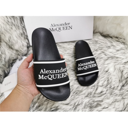 Cheap Alexander McQueen Slippers For Women #819179 Replica Wholesale [$45.00 USD] [ITEM#819179] on Replica Alexander McQueen Slippers