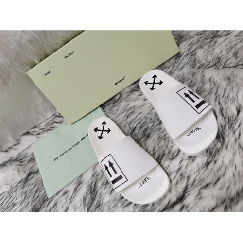 Cheap Off-White Slippers For Men #819197 Replica Wholesale [$45.00 USD] [ITEM#819197] on Replica Off-White Slippers