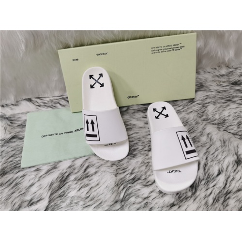 Cheap Off-White Slippers For Men #819197 Replica Wholesale [$45.00 USD] [ITEM#819197] on Replica Off-White Slippers