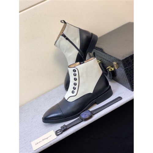 Cheap Salvatore Ferragamo Boots For Men #819397 Replica Wholesale [$88.00 USD] [ITEM#819397] on Replica Salvatore Ferragamo Boots