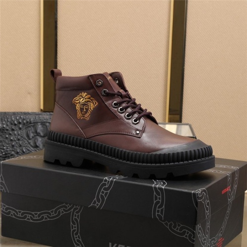 Cheap Versace Boots For Men #821111 Replica Wholesale [$98.00 USD] [ITEM#821111] on Replica Versace Boots